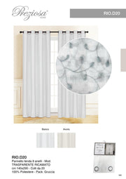 PREZIOSA PANNELLO TENDA 140X290 TRASP RI RIO.D20