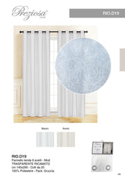 PREZIOSA PANNELLO TENDA 140X290 TRASP RI RIO.D19