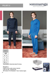 SOMMARUGA PIGIAMA UOMO CALDO COTONE INTERLOCK PG.207.U