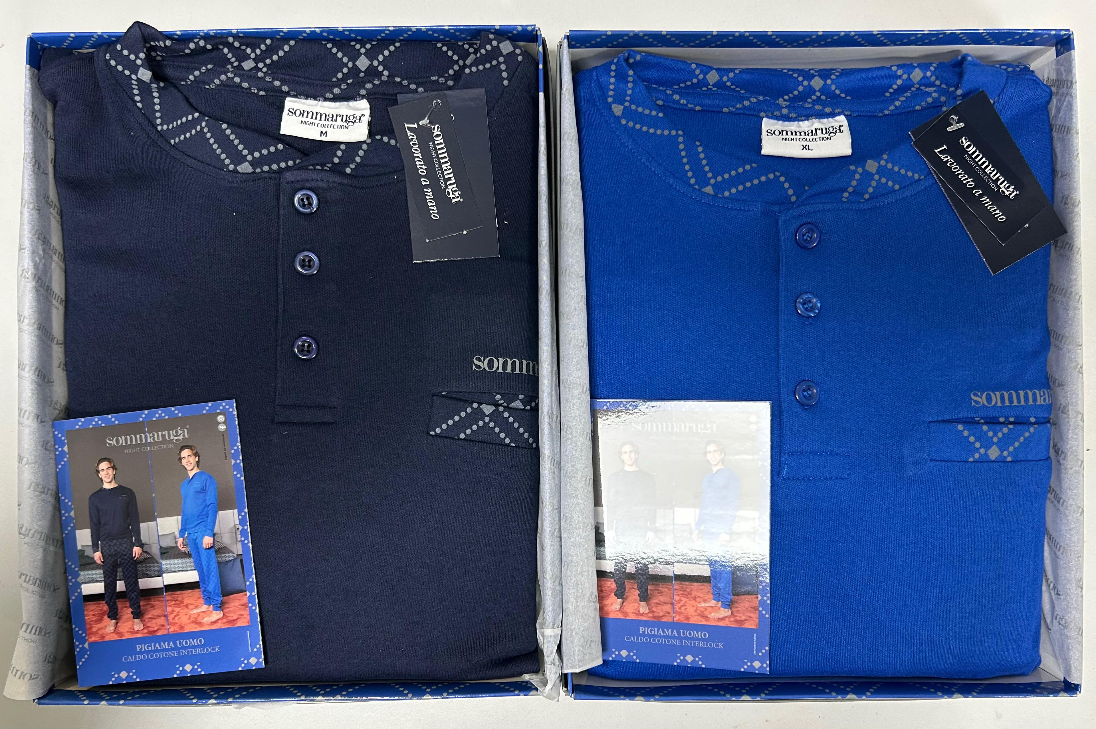 SOMMARUGA PIGIAMA UOMO CALDO COTONE INTERLOCK PG.207.U