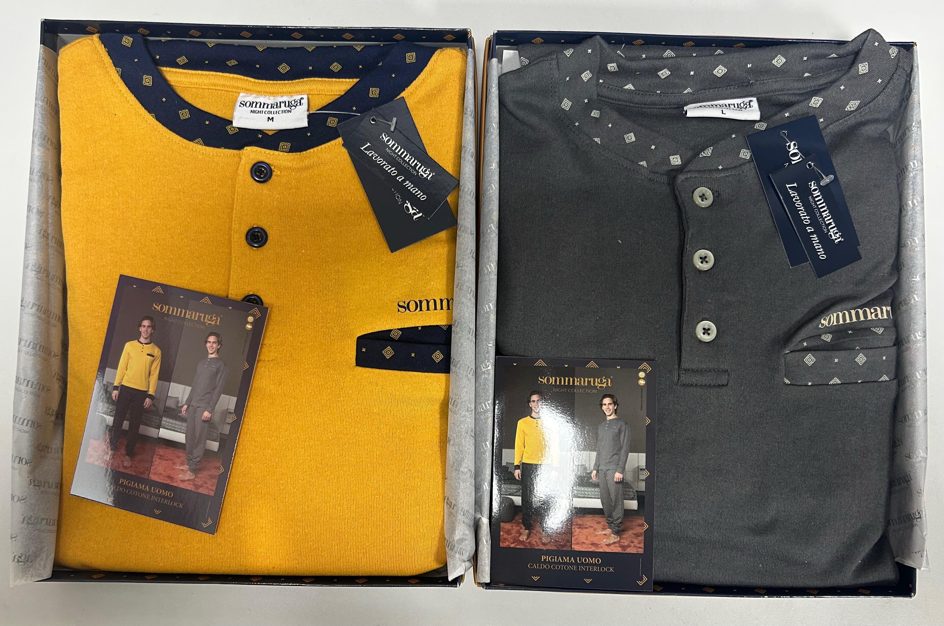 SOMMARUGA PIGIAMA UOMO CALDO COTONE INTERLOCK PC.208.U