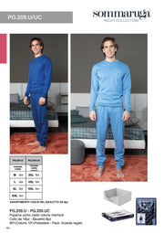 SOMMARUGA PIGIAMA UOMO CALDO COTONE INTERLOCK PG.209.U