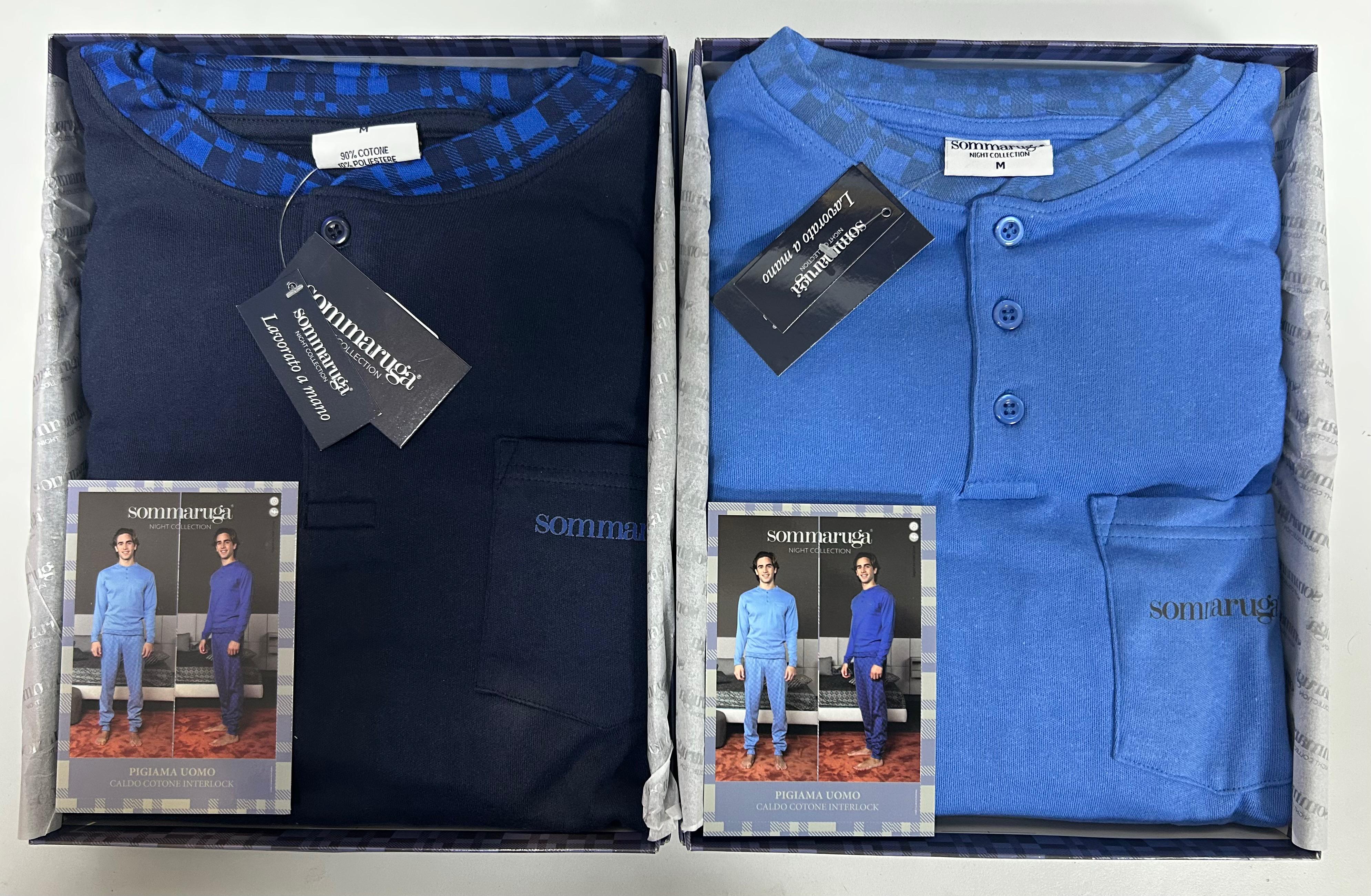 SOMMARUGA PIGIAMA UOMO CALDO COTONE INTERLOCK PG.209.U