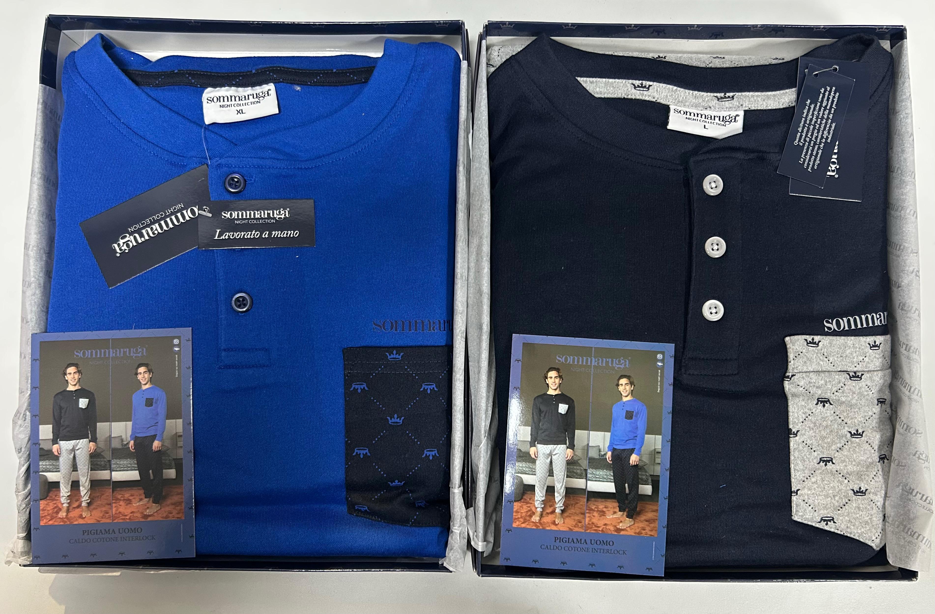 SOMMARUGA PIGIAMA UOMO CALDO COTONE INTERLOCK PG.210.U