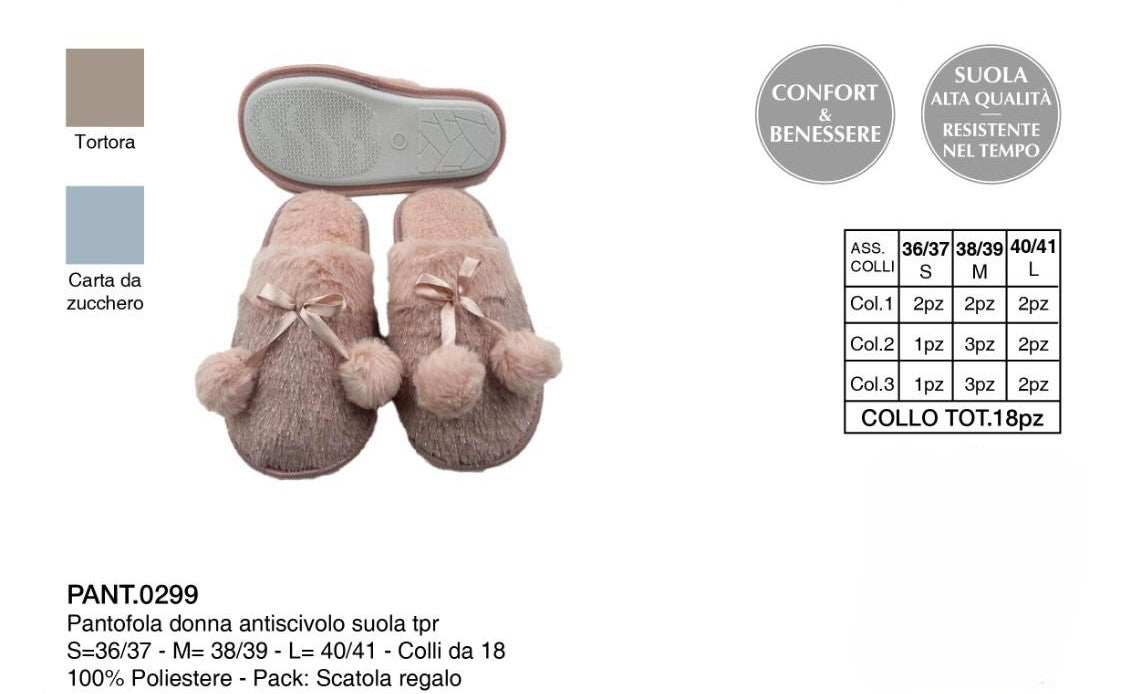 SOMMARUGA PANTOFOLA DONNA PANT.0299 LISA