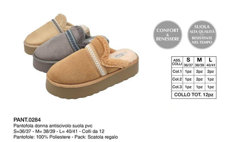 PREZIOSA PANTOFOLA DONNA PANT.0284