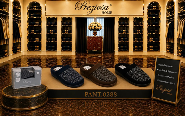 PREZIOSA PANTOFOLE UOMO PANT.0288 ANTISCIVOLO SUOLA TPR
