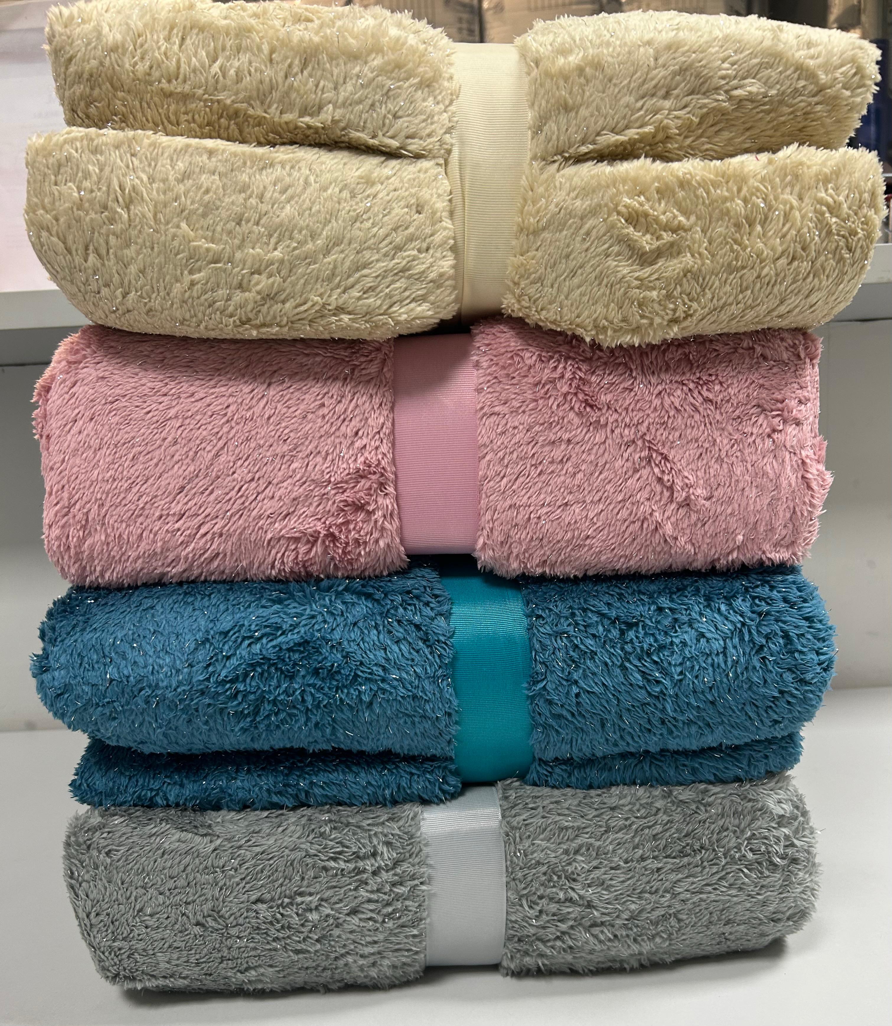 PREZIOSA PLAID IN PELLICCIA MELANGE2 BIG MELANGE2.COP.BIG