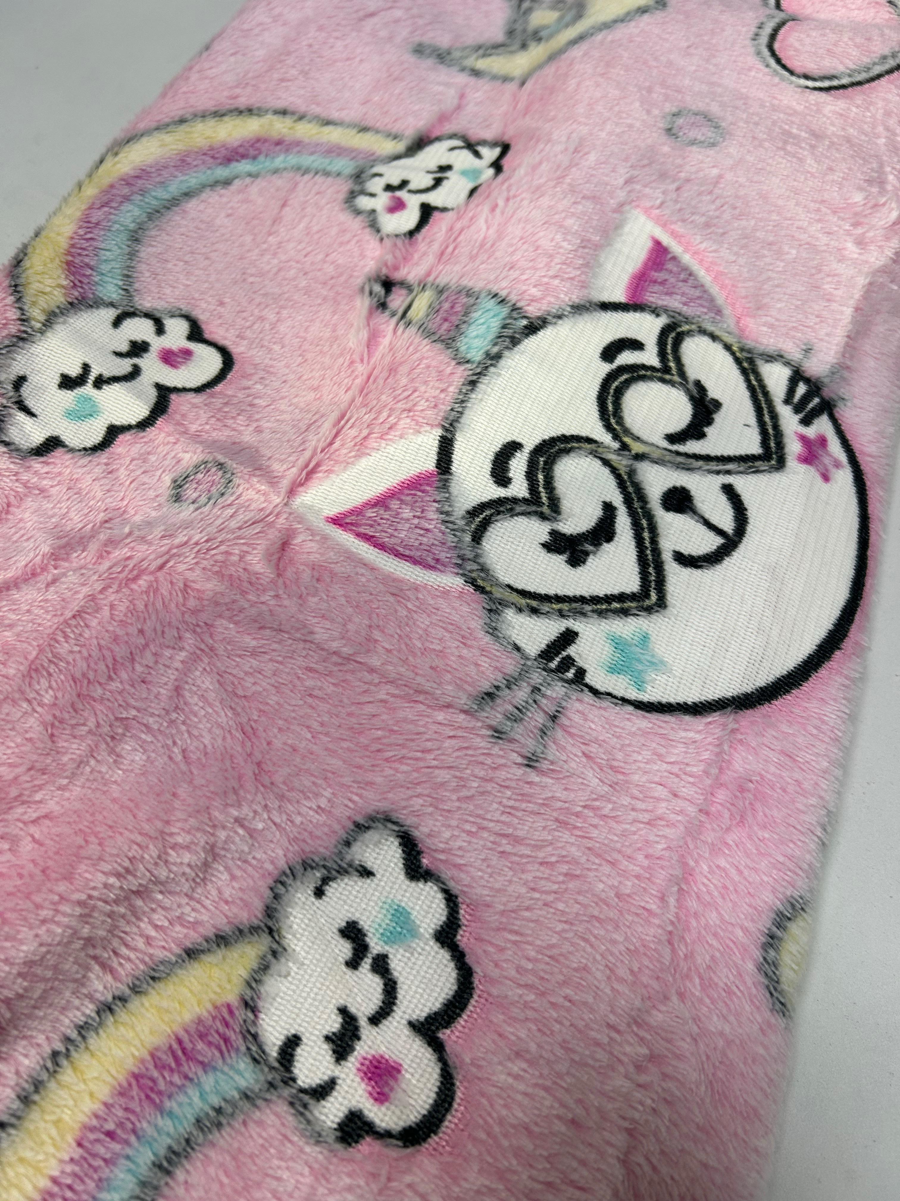 PREZIOSA PLAID IN CORAL STELLATA MEDIUM CHE SI ILLUMINA AL BUIO STELLATA.COP.DIS4.MEDIUM