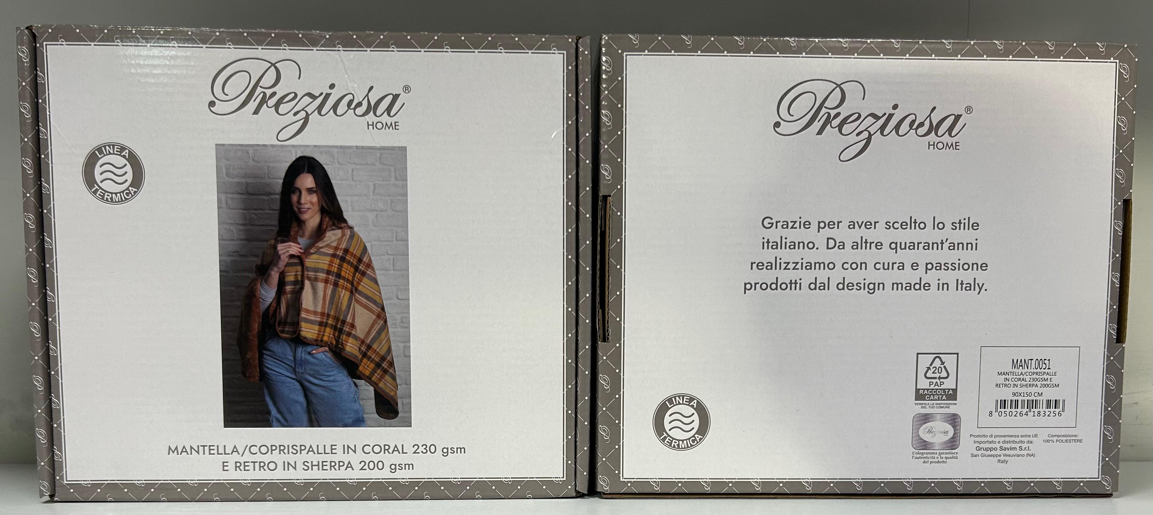 SOMMARUGA MANTELLA CORAL MANT.0051 COPRISPALLE