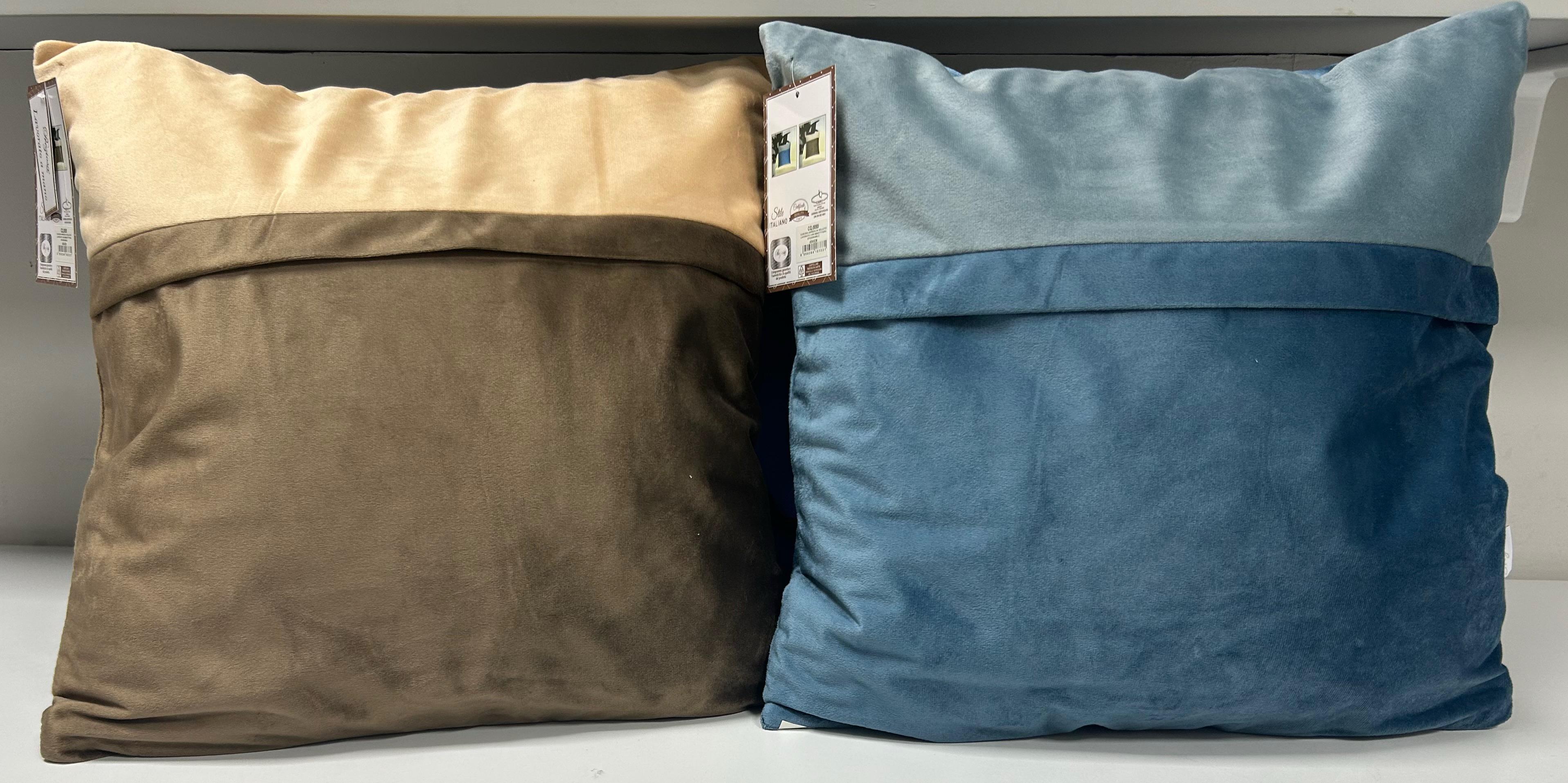 PREZIOSA CUSCINO ARREDO VELLUTO CQ0080 LAVORATO CON IMBOTTITURA SFODERABILE