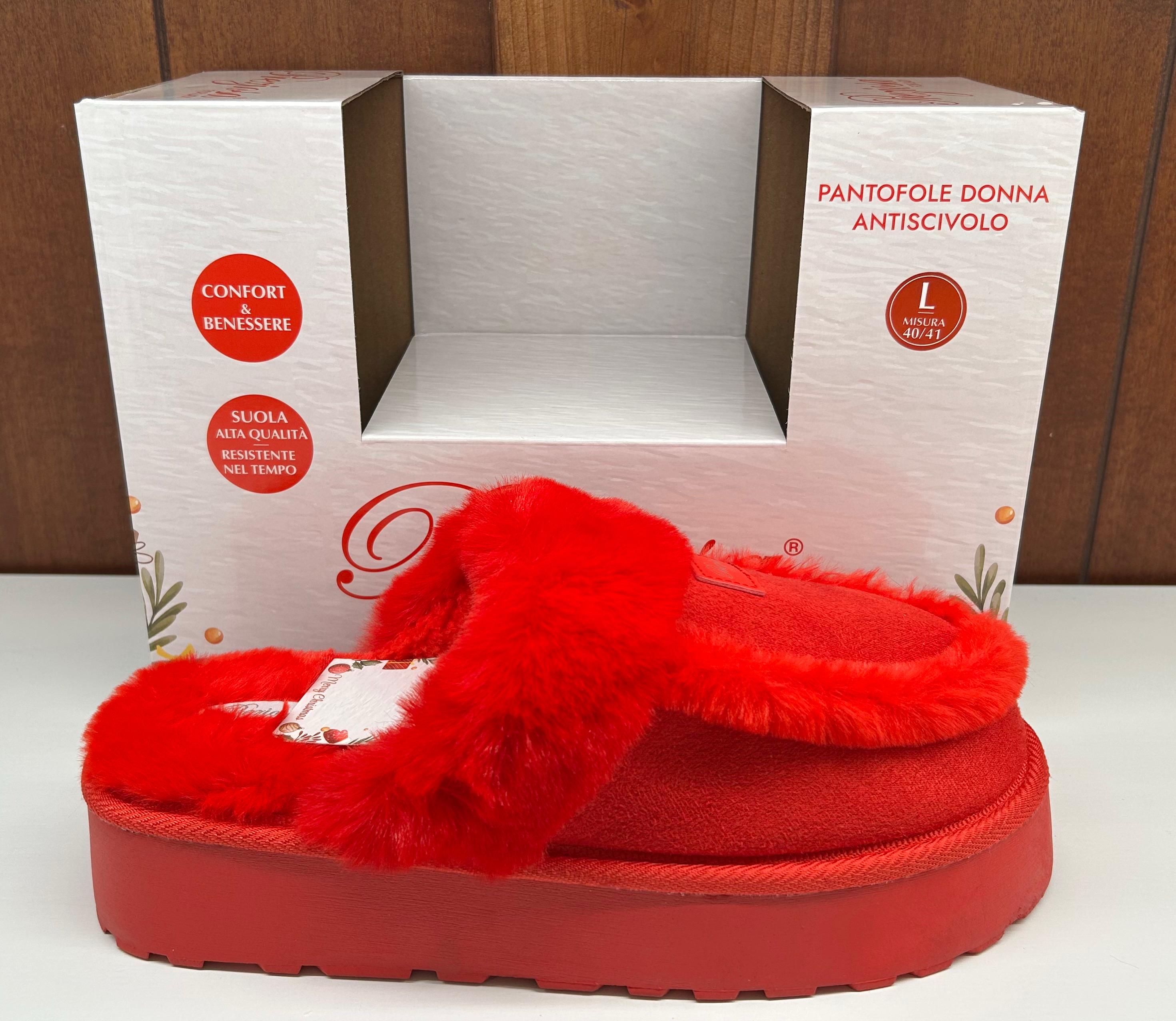 PREZIOSA PANTOFOLE DONNA XMAS PANT.25045