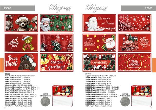 PREZIOSA TAPPETO TABA 35X60 XMAS ART.25068.35X60