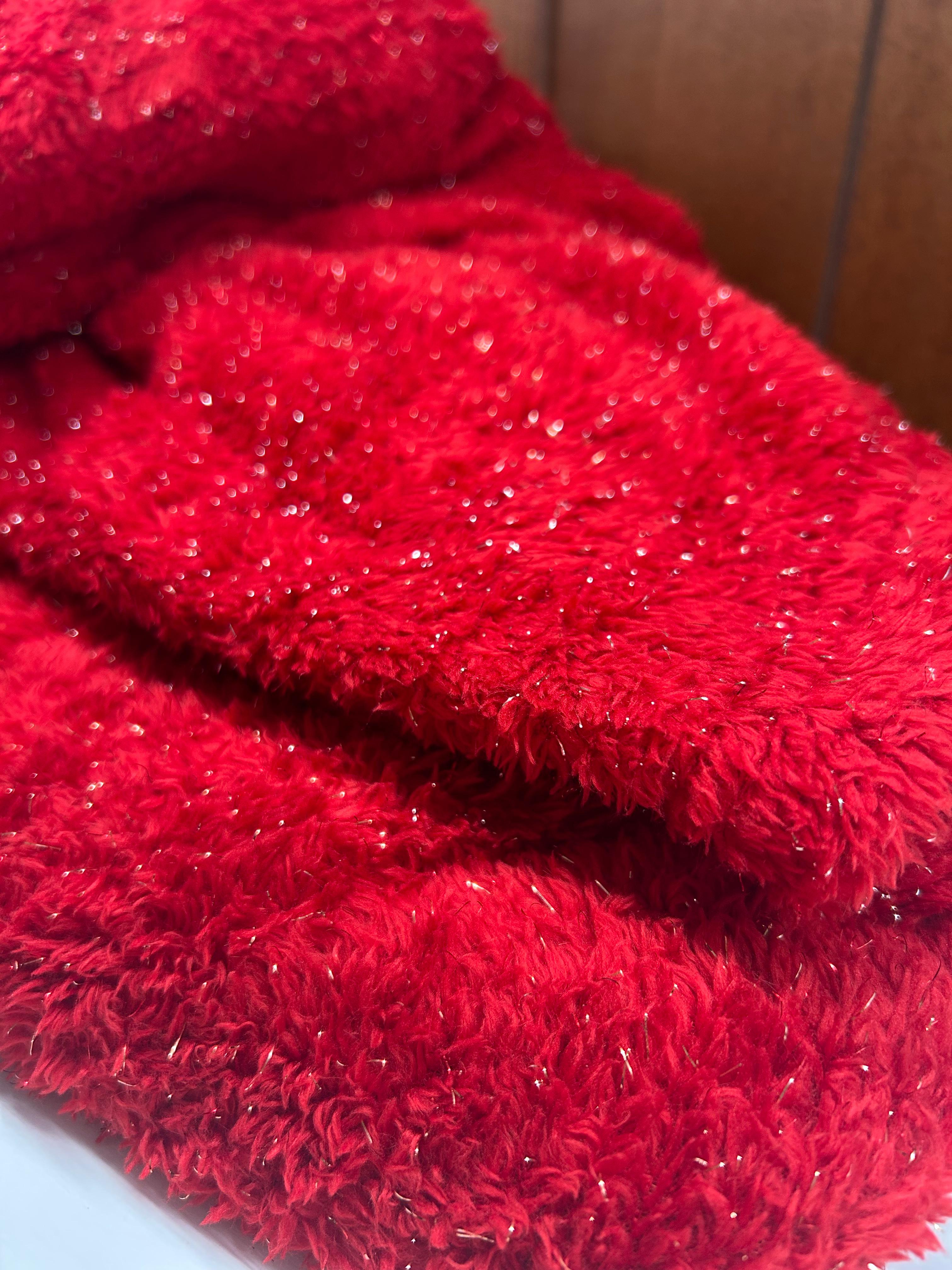 PREZIOSA PLAID IN PELLICCIA CON LUREX 130X160 XMAS.MELANGE2.COP.BIG