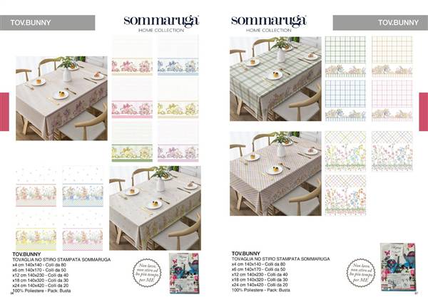 SOMMARUGA TOVAGLIA BUNNY X18 NO STIRO TOV.BUNNYX18