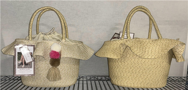 PREZIOSA BORSA MARE PAGLIA MR0042D4 35X22X14 CM