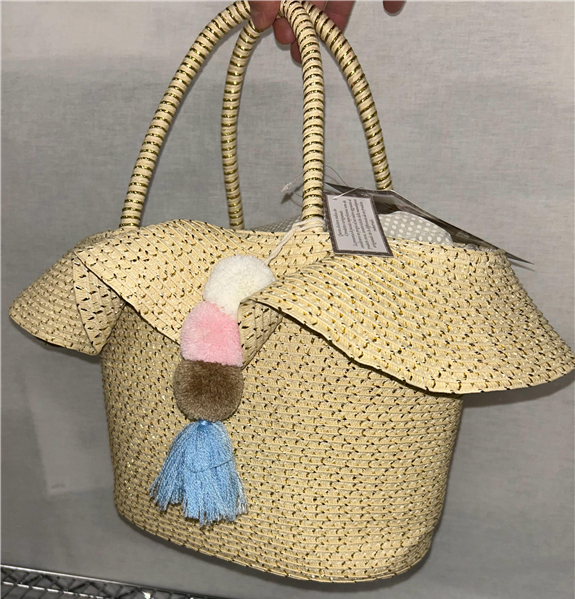 PREZIOSA BORSA MARE PAGLIA MR0042D4 35X22X14 CM
