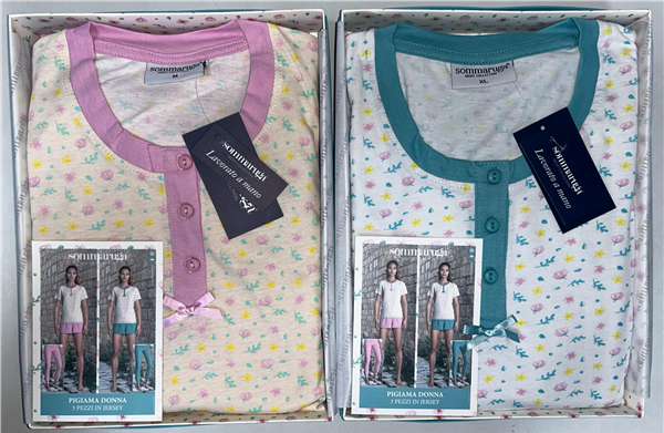 SOMMARUGA PIGIAMA DONNA CORTO PG.267.DMM IN JERSEY