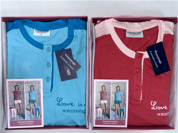 SOMMARUGA PIGIAMA DONNA CORTO PG.274.DMM IN JERSEY