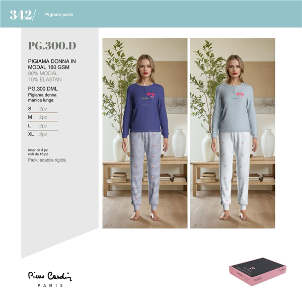 PREZIOSA PIGIAMA DONNA MANICA LUNGA PG.300.DML