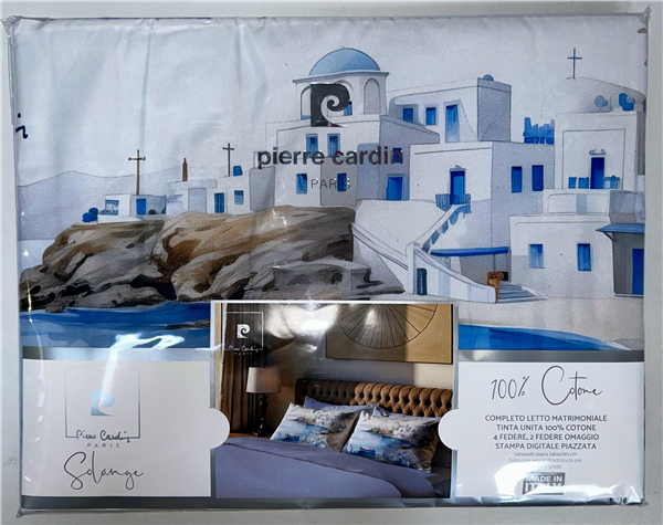 PIERRE CARDIN COMPLETO LETTO 2P SOLANGE 4 FEDERE + 2 OMAGGIO D3