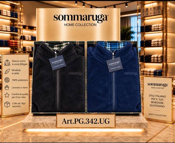 SOMMARUGA PIGIAMA UOMO CORAL PG.342.U 