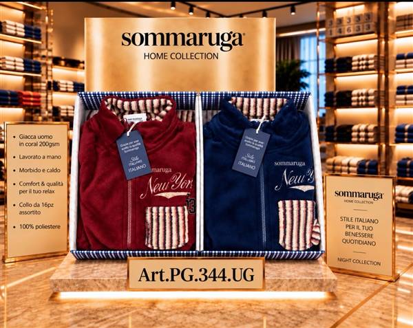 SOMMARUGA PIGIAMA UOMO CORAL PG.344.U 