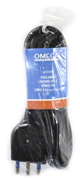 OMEGA PROLUNGA 3MT SPINA 16A CAVO 3G0.75 