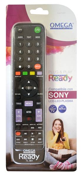 OMEGA TELECOMANDO UNIVERSALE SONY SENZA ISTALLAZIONE C