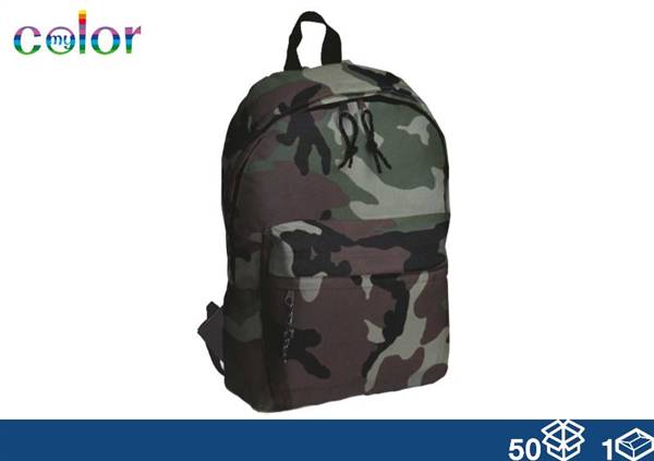 EOL ZAINO TESSUTO CAMOUFLAGE 38X28X12 