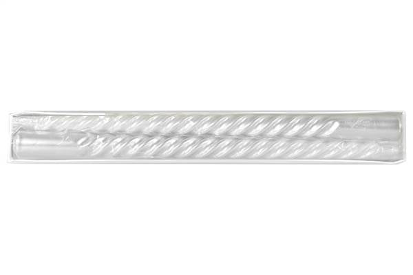 PARTENOPE SET 2 CANDELE TORCI 30CM BIANC 