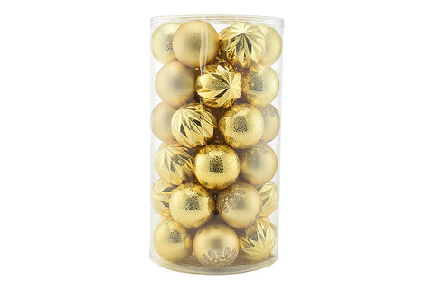 PARTENOPE SET 41PZ SFERE 6CM ORO - Infinity Home Store