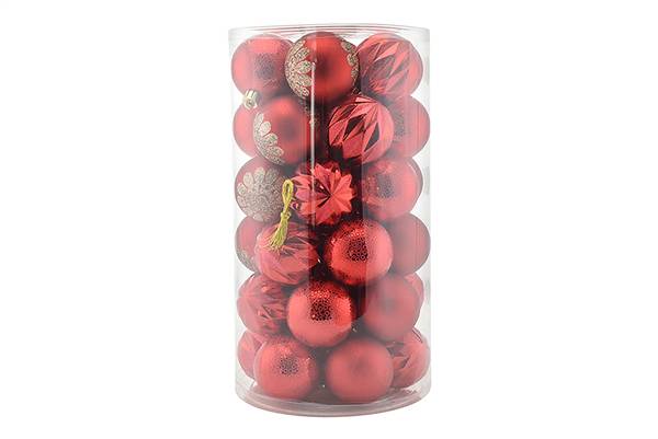 PARTENOPE SET 41PZ SFERE 6CM ROSSO 