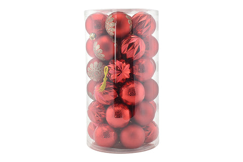 PARTENOPE SET 41PZ SFERE 6CM ROSSO - Infinity Home Store