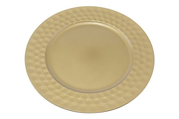 PARTENOPE SOTTOPIATTO DECORATO ORO DM.33 