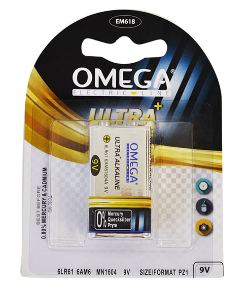 OMEGA BATTERIA 9V