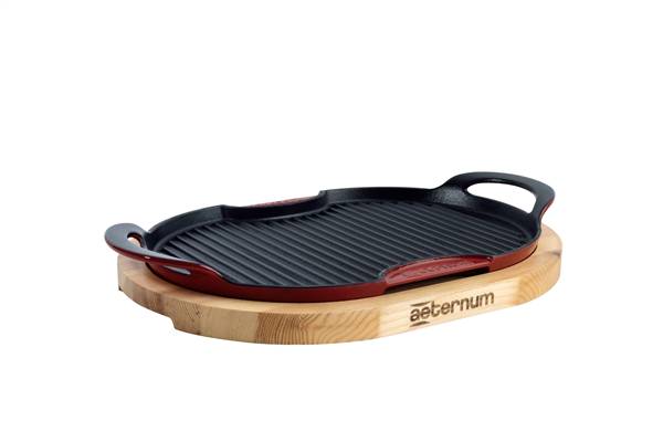 AETERNUM GRILL OVALE CON BASE 36X26CM 