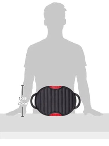AETERNUM GRILL OVALE CON BASE 36X26CM