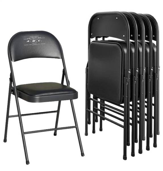 SEDIA PIEGHEVOLE ACCIAIO E PVC C/CUSCINO 