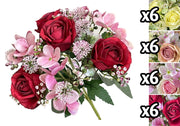 VEA BOUQUET ROSE E ORTENSIE 31CM 59877