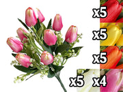 VEA BUSH TULIPANI 9 FIORI 39CM TIG59972