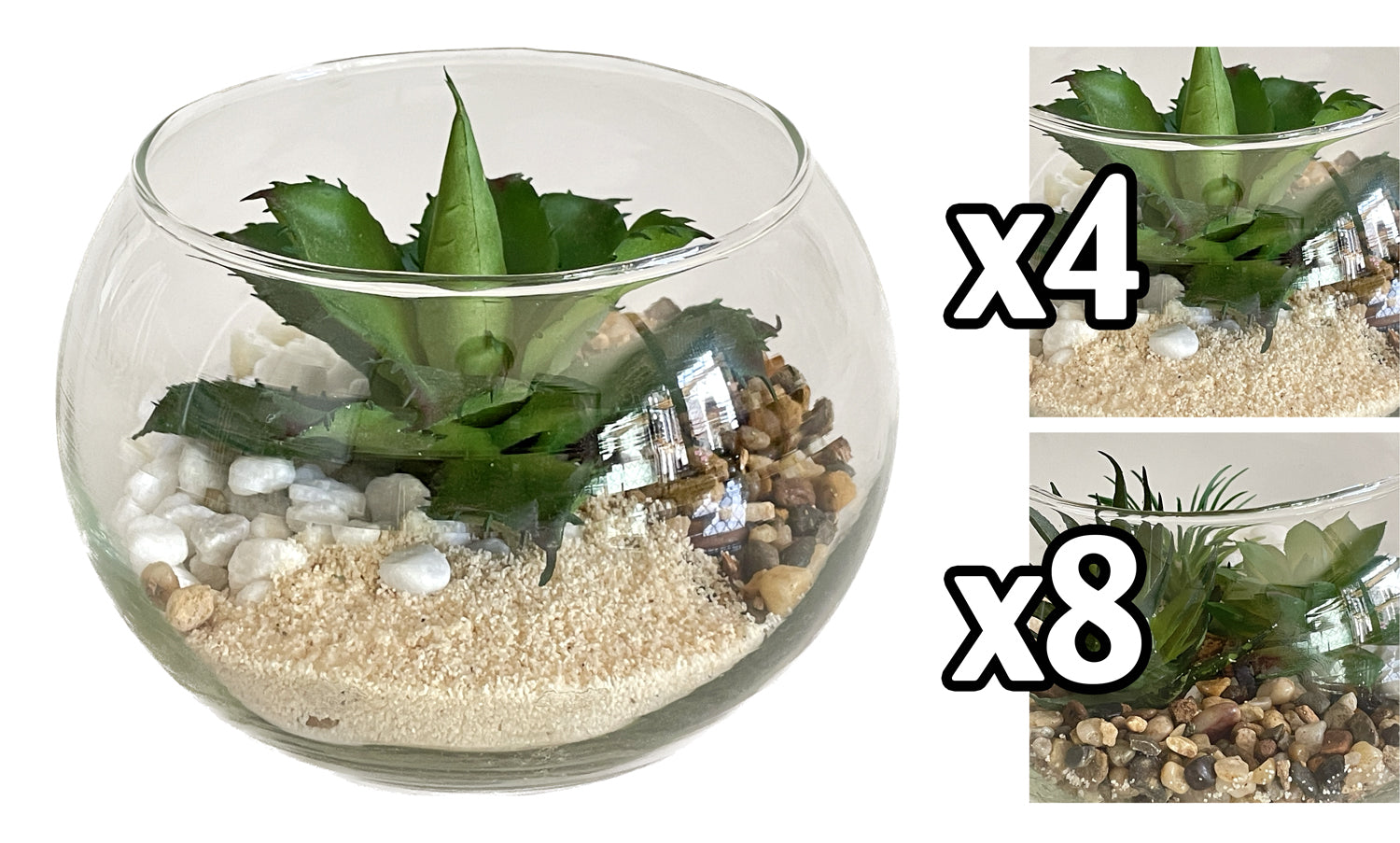 VEA COMP. VASO VETRO 14X10,7CM GHA60052