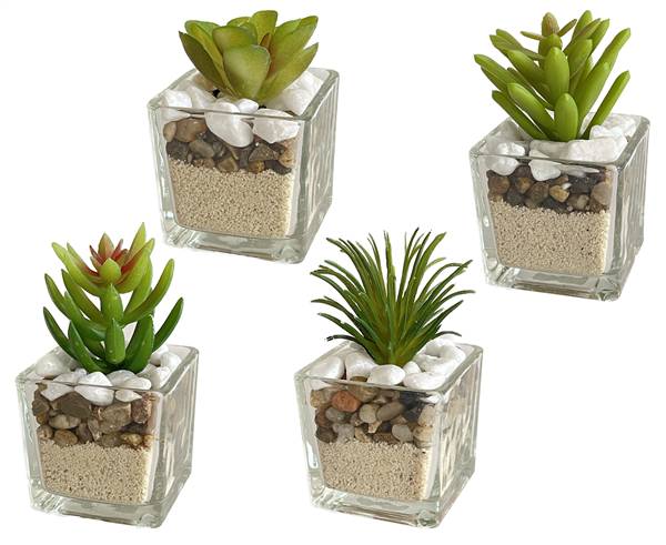 VEA PIANTINA SQUARE VETRO GHA60054 5X5X9H CM