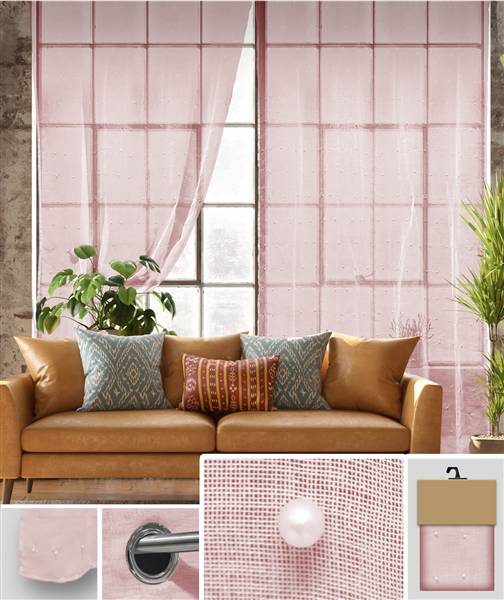 VEA TENDA LAILA PINK 140X280 YAN61870 1 PANNELLO
