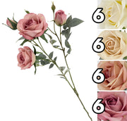 VEA STELO ROSA 2 RAMI 67CM 4ASS NIN62210