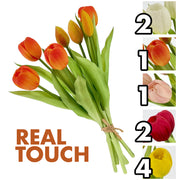 VEA BUSH TULIPANI 7FIORI 32CM AME62403 5 ASSORTITI REAL TOUCH