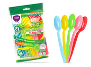 CLENDY CUCCHIAI RIUTILIZZABILI 25PZ ARCOBALENO