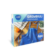 CLENDY GREMBIULE MONOUSO BLU 6PZ