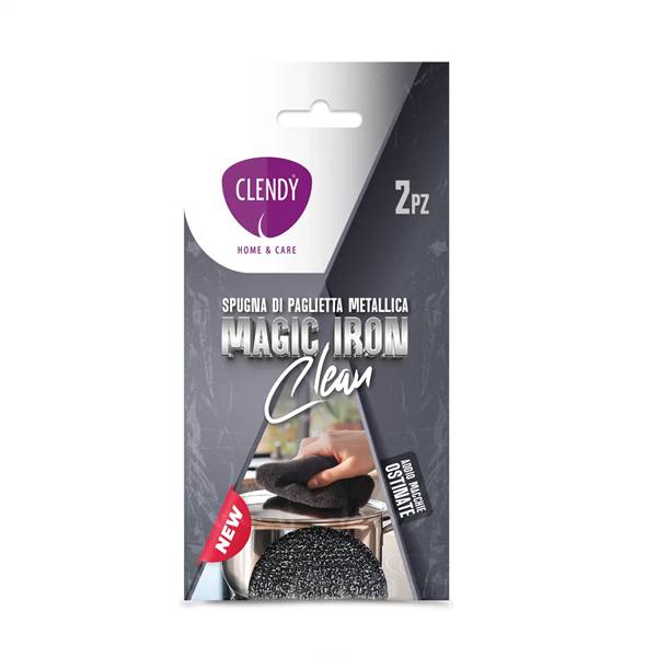 CLENDY SPUGNA INOX ABRASIVA 2PZ 