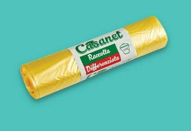 CASANET SACCO 72X110 ROTOLO 10PZ GIALLO